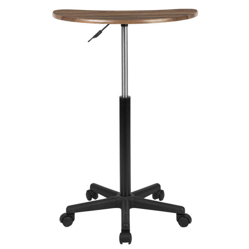 Bureau d'ordinateur portable Venable, Noyer rustique / noir