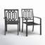 Fauteuil de salle à manger d'extérieur en acier thermolaqué de qualité supérieure Leonard