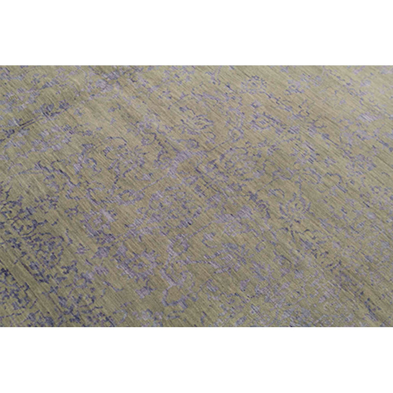 Tapis gris et argent noué à la main de haute qualité