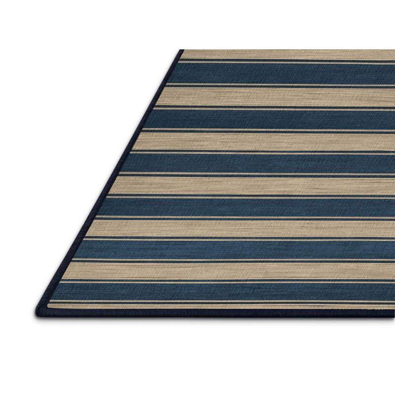 Tapis gris à rayures horizontales lavable à la machine, Tapis de couloir 2 pi x 5 pi