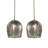 2 - Light Antique Brass Dome Pendant