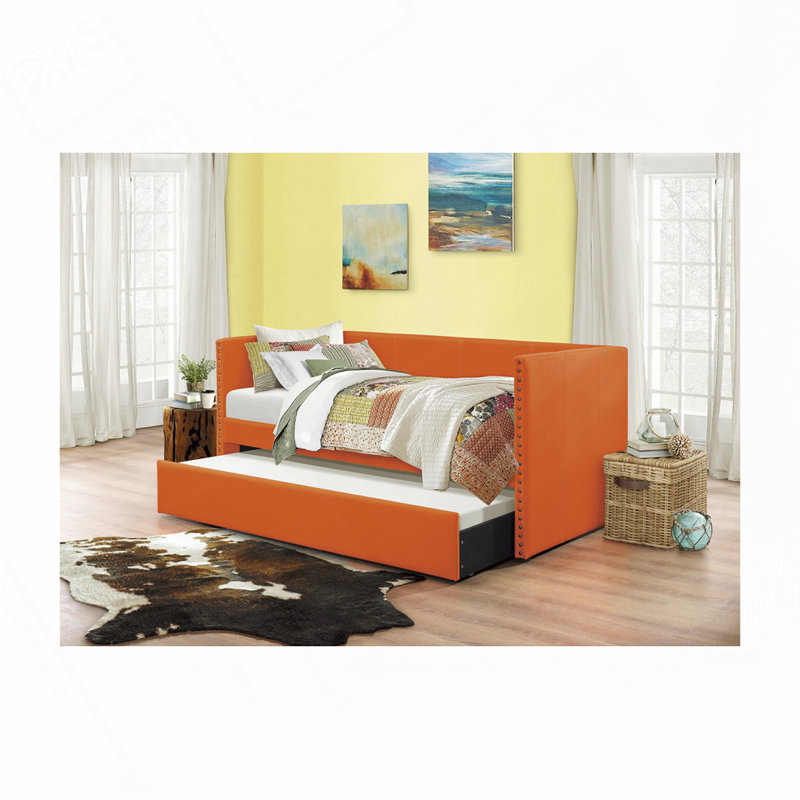 Yelton Daybed with Trundle, Orange