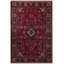 Tapis décoratif rétro bourgogne traditionnel lavable à la machine-2110641129
