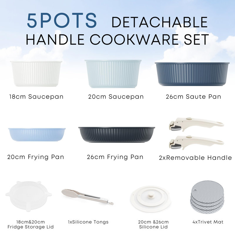 1 - Piece Non-Stick Aluminum Cookware Set