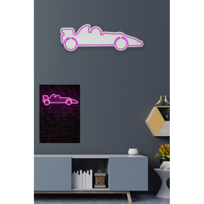 Flexible Neon LED Lighting Strip, Pink, 15.7 x 24.0 x 1.2 inches | IP67 Waterproof, 600 Lumens, 12V DC Power Supply | Perfect for Home Décor, Parties, and Events | Easy Installation with PVC Foam Template