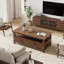 Table basse 47,24 "avec tiroirs, table basse rustique-50978814