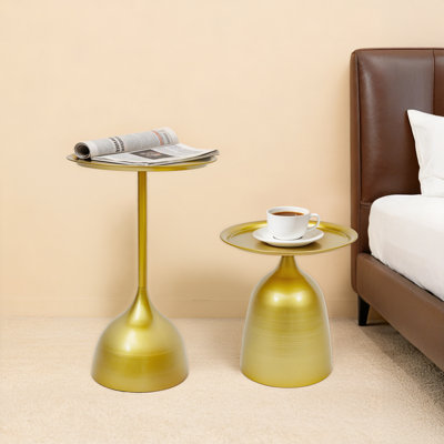 Ensemble de 2 tables d'appoint rondes