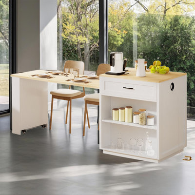 Kitchen Island With Extendable Table by Red Barrel Studio