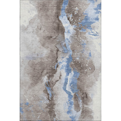 Premium Machine Washable Varroville AMF1712 Abstract Rug