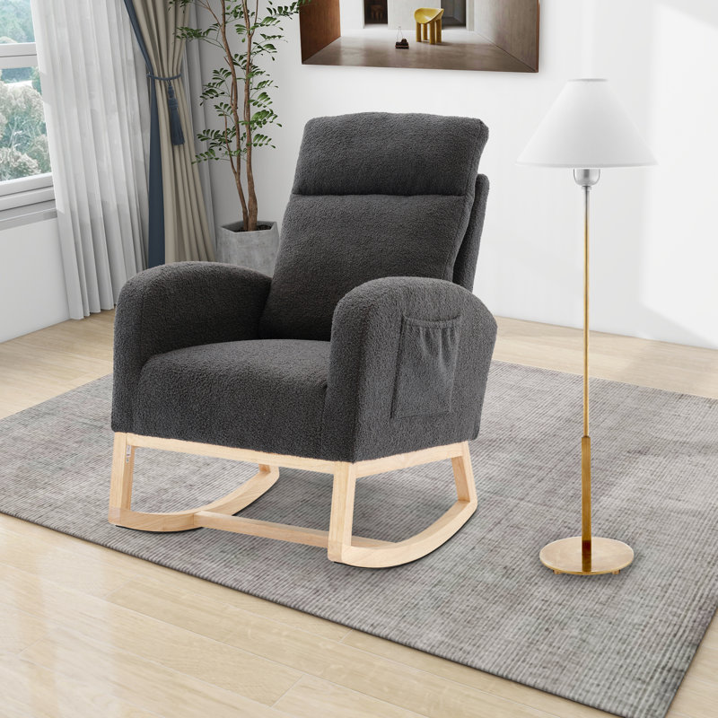 Chaise berçante Anastin, Gris