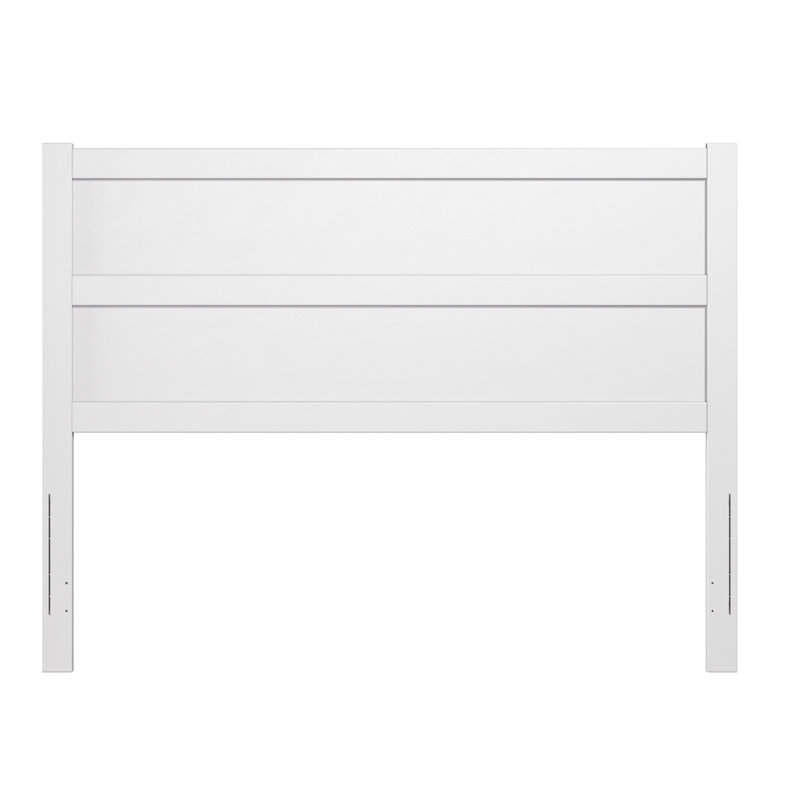 Alessio Wood Panel Headboard, White, Queen