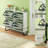 20 Pair Shoe Storage Cabinet with 4 Flip Drawers White Shoe Cabinet