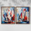 Série NAUTICAL CDIV - reproduction encadrée de qualité supérieure - prête à être accrochée - aucun clou requis - aucun clou requis-109907928-109907932