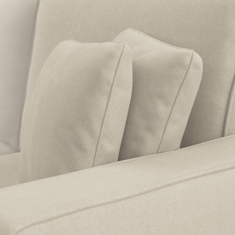 Alitza Upholstered U-Shaped Sectional Symmetrical, Cream, 36" H x 113" W x 87" D