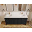 Nashville X P 22 po Meuble-lavabo double en D-112420234