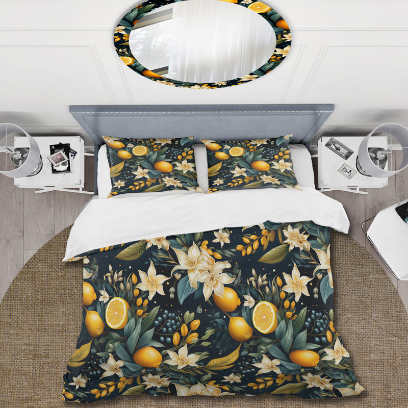 Ensemble de housse de couette à motif tropical Ocean Odyssey, Housse de couette pour très grand lit et 2 très