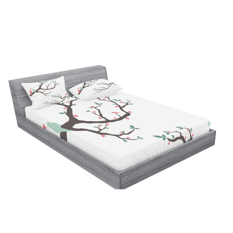 Microfiber Sheet Set, Queen Sheet Set with Fitted Sheet