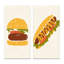 «Organic Vintage Hipster Fast Food III», ensemble de 2 impressions-341496973-341496974