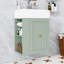 Meuble-lavabo mural avec lavabo, tiroir et tablette latérale-80522165