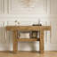 Console en bois en bois avec tablette ouverte et pieds robustes-1407936932