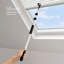 Levede Skylight Opener Telescopic Window Pole 1.1-2m Roof Window Aluminium Black