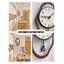 Horloges murales brunes beiges en acrylique-1341461968