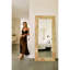 Suna Miroir rectangulaire encadré en marbre de pierre naturelle 35 po x 79 po