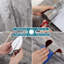 Papier contact en béton vieilli - Papier peint en vinyle imperméable très épais pour murs et comptoirs, 15,7 po x 354 po