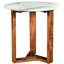 Hollins Marble Cross Legs End Table-1915124121
