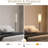 Floor Lamps For Living Room With 3 Color Temperatures, Modern Standing Lamp Tall Industrial Reading For Bedroom, Living Room, Office, Kids Room, Dimmable Floor Lamp,9W Bulb Included