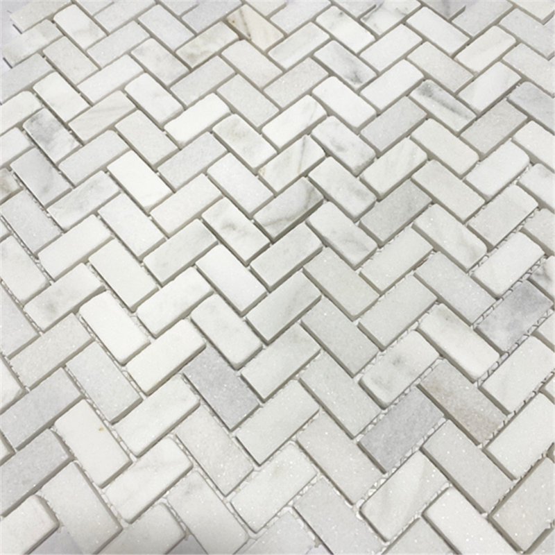 Carreau de mosaïque en marbre 11 po x 11 po