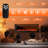 Electric Fireplace 50 Inch Recessed and Wall Mounted, Remote Control with Timer, Touch Screen