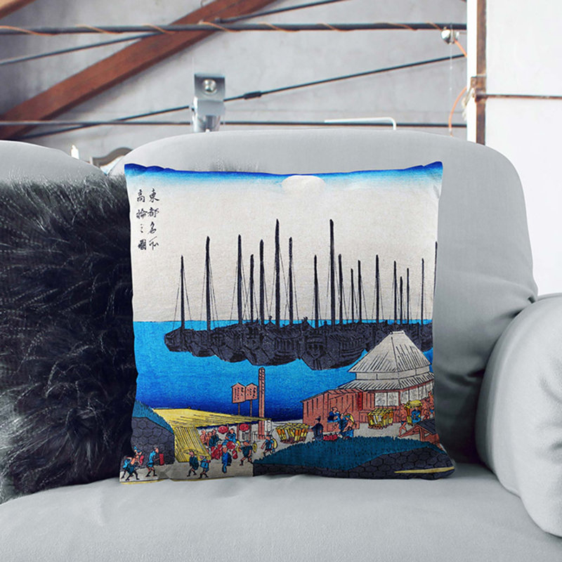 Square Throw Cushion, 55cm H x 55cm W x 20cm D