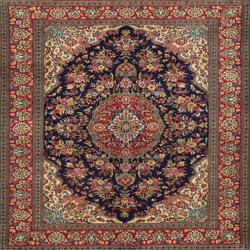Cavid Oriental Indoor Rug, Square 8'
