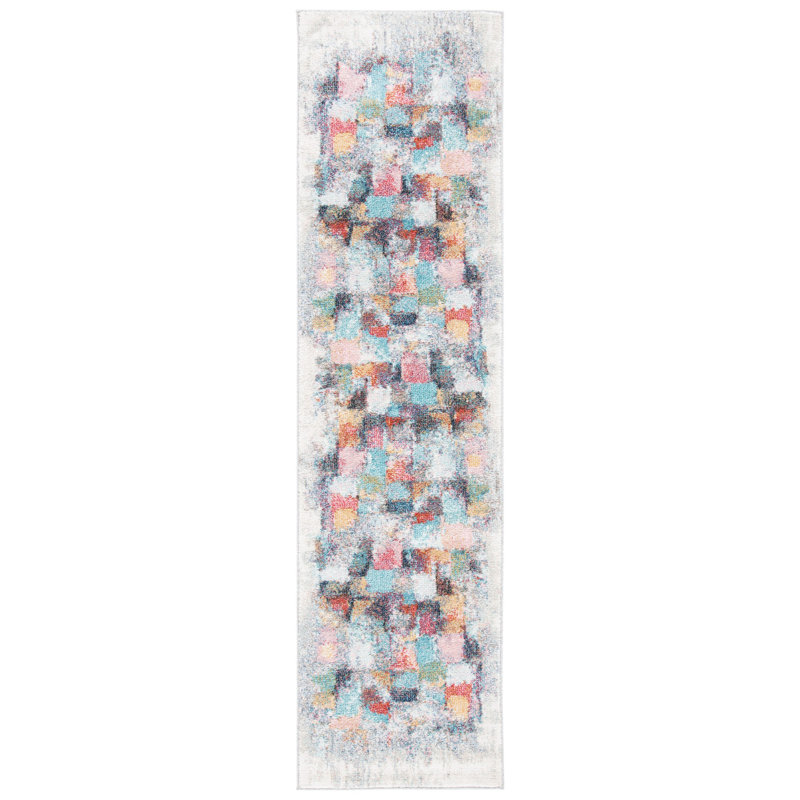 Tapis abstrait Jelliff Performance, Tapis de couloir 2 pi 2 po x 10 pi