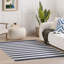 Banks Stripe Navy Handwoven Indoor/Outdoor Rug-1600405810