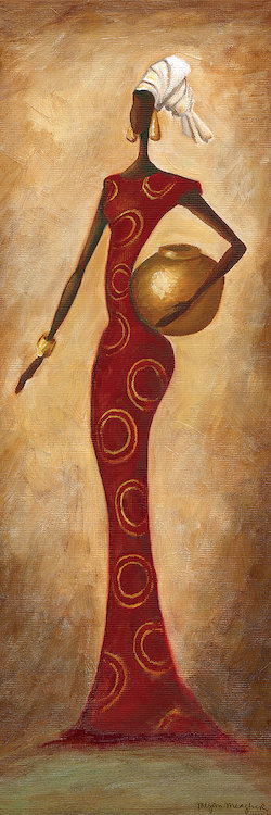«Grace», reproduction d'art sur toile, H 48 po x l 16 po x P 1,5 po