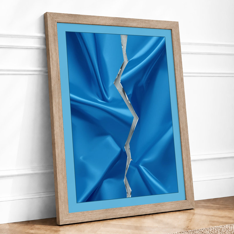Fabric Fissure Minimalist - Print, A1 - 84.1 x 59.4 cm, Oak