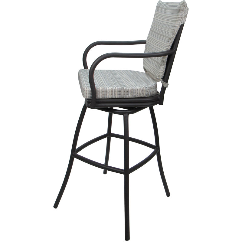Plaisir naturel avec accoudoirs, Gris, 26"