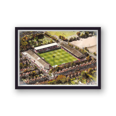 Leyton Orient FC - Brisbane Road - Football Stadium Art - Vintage - Single Picture Frame Print