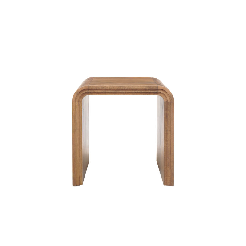 Palencia Solid Mango Wood End Table, Natural