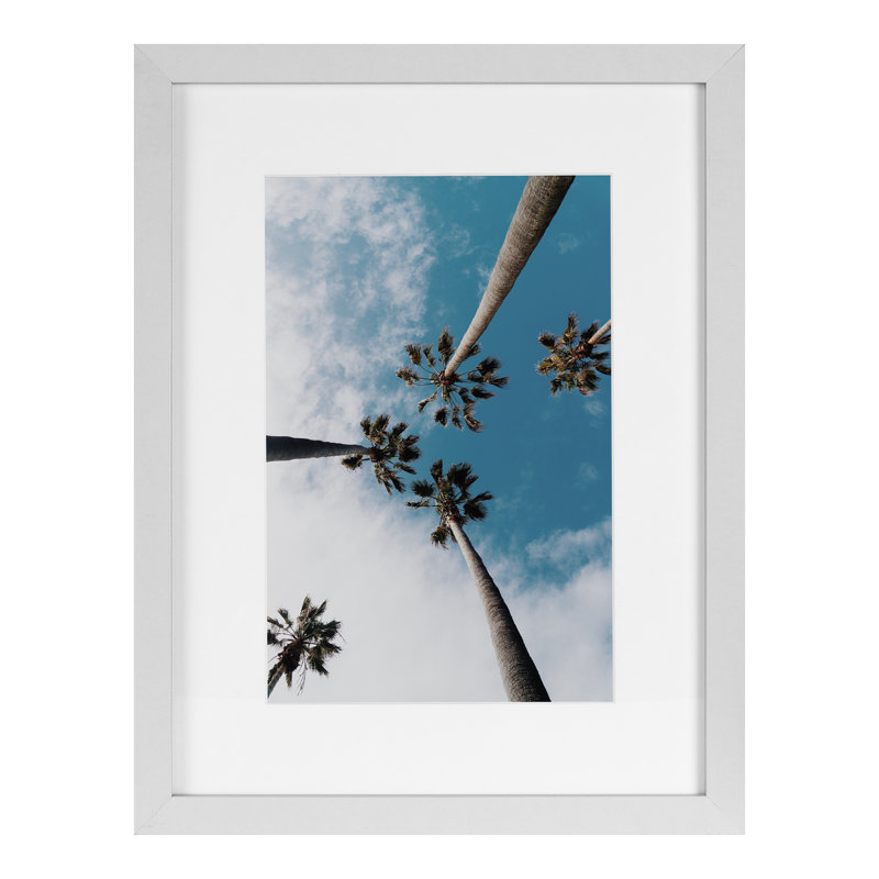 Cadre photo simple en bois doré, 1, Blanc, 12 po x 16 po