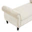 Banc repose-pieds rectangulaire en velours avec rangement et 1 coussin décoratif-1633589150