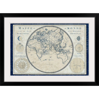 " Plan De Meridien Blue Border " by Sue Schlabach