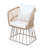 Patio Dining Sets, Teak Wood And Steel Modern 5 Piece Set For Garden