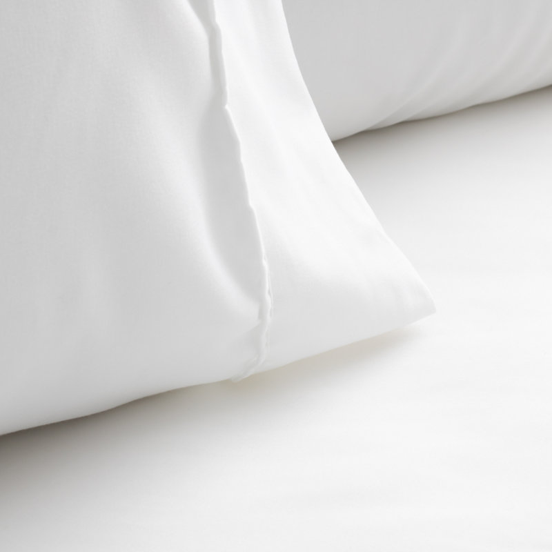 Ensemble de draps en micro-fibre, Blanc, Ensemble de draps pour lit simple + 1 drap-housse 
