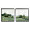 «Countryside Grassland Nature Landscape», ensemble de 2 giclées encadrées par Emma Caroline