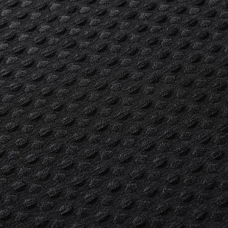 Rideau de douche Arbor Waffle, L 72 po x L 72 po, Noir, noir, noir, noir