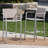 Outdoor Barstools with Durable Rust-Proof Frame and Comfortable Mesh Seating