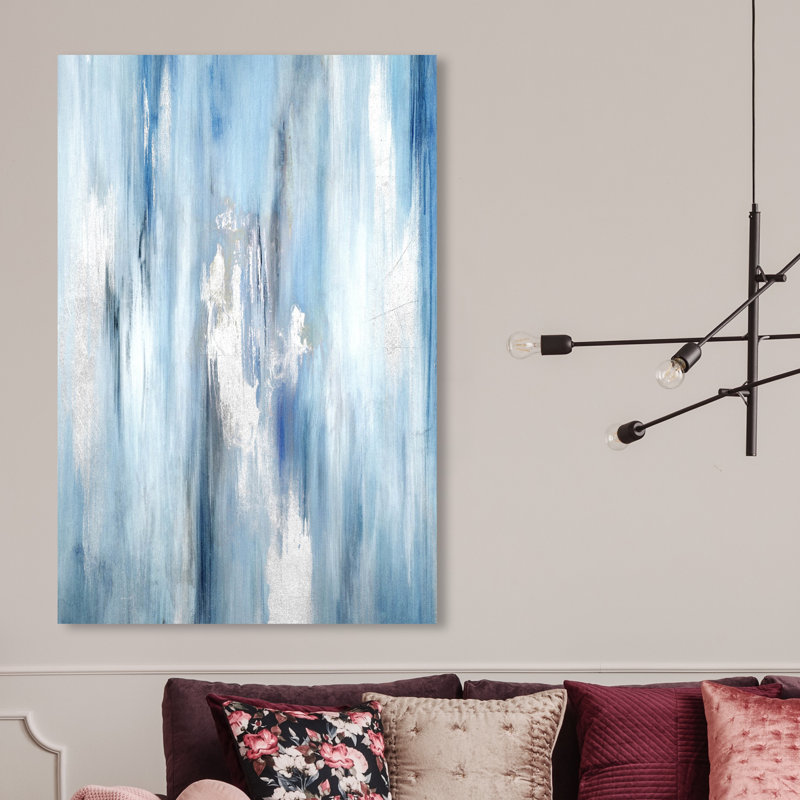 «Abstract Waterfall», reproduction d'art, Toile tendue, H 45 po x l 30 po x P 1,5 po
